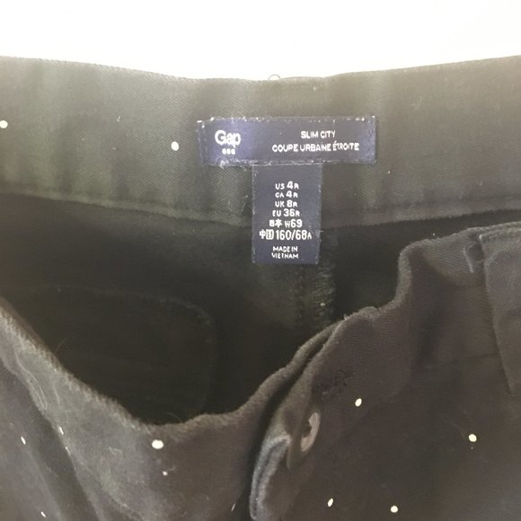 Gap Pin Dot Black Slim Pants - Picture 4 of 4